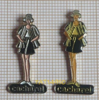 PAT14950 PIN UP CACHAREL  MODE PRET A PORTER Lot De 2 Pin's Différents - Markennamen