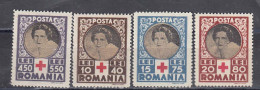 Romania 1945 - Red Cross, Mi-Nr. 827/30, MNH** - Unused Stamps