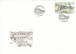 FDC CZECH REPUBLIC 594,trains - FDC