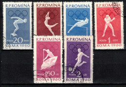 Roumanie 1960 Mi 1847-52 (Yv 1720-5), Obliteré - Gebraucht