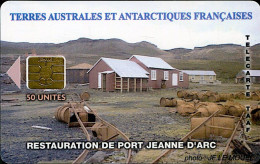 TAAF N° 36 - Télécarte 50u - Port J. D'Arc (verso Avec Logo Bull) - TAAF - Territorios Australes Franceses