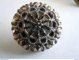 Vintage 1 Bouton En Metal 1 Knoop Metaal Diam. 1,9 Cm - Buttons