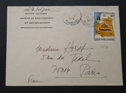 Mauritanie,  Timbre Numéro 391B Sur Lettre Pour Paris. - Mauritanie (1960-...)