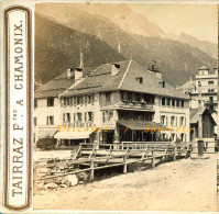 Chamonix 1864 * Excellente Vue Du « Museum Du Mont-Blanc » (Venance Payot) - Photo Stéréoscopique Tairraz - Stereoscopio