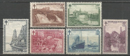 Belgique - Coo, Dinant, Ypres, Spa, Anvers, Bruges N°293à298 * - Unused Stamps