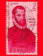 SPAGNA  - Usato - 1960 - Esploratori E Colonizzatori D'America - Pedro Menéndez De Avilés (1519–1574), Ammiraglio - 2 - Used Stamps