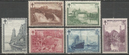 Belgique - Coo, Dinant, Ieper, Spa, Antwerpen, Brugge N°293à298 */(*) - Unused Stamps