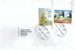 Israel 2023 Tel Aviv Monument Fallen Soldiers Military Civil Defense Sticky Fleabane Dittrichia Viscosa Flower Cover - Storia Postale