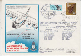 Ross Dependency 1979 Operation Icecube 15 Signature  Ca Scott Base 17 NOV 1979 (SO170) - Covers & Documents