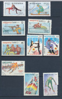 10 Timbres Oblitérés JEUX OLYMPIQUES D'HIVER SARAJEVO 1984 Nicaragua   Viet Nam  Kampuchea Cambodge X-15 - Hiver 1984: Sarajevo