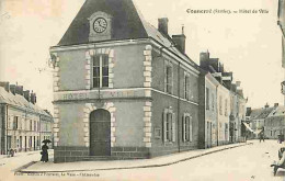 72 - Connerré - Hotel De Ville - Animée - CPA - Voir Scans Recto-Verso - Connerre