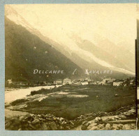 Chamonix 1860 * Vue Route Des Praz - Photo Stéréoscopique - Stereoscopic