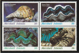Marshalleilanden 1986, Postfris MNH, WWF, Invertebrates - Marshall