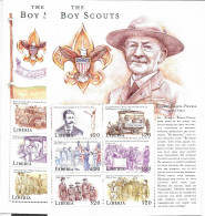 Liberia Mnh ** Scouts Sheets 40 Euros 2000 - Liberia