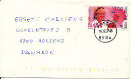 Bosnia And Herzegovina Cover Sent To Denmark Mostar 15-12-1997 Single Franked Lady Diana - Bosnie-Herzegovine