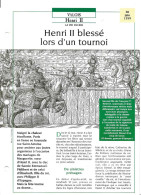 FICHE ATLAS: HENRI II BLESSE LORS D'UN TOURNOI -VALOIS - Geschiedenis