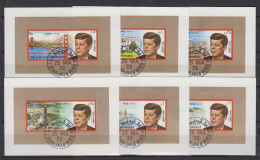 Kennedy, Sharjah  896/901 Als Block-Satz , O  (9548) - Kennedy (John F.)