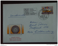 Zwitserland Suisse Helvetia 1989 100 Ans Societé Philatélique Bienne Enveloppe Omslag Automobil-Postbüro Bus - Marcophilie