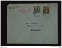 Zwitserland Suisse Helvetia 1937 Brief Lettre Cachet Stempel Automobil-postbureau - Marcophilie