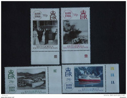 Falkland Islands Dependencies Georgia 1988 Cie Assurance Lloyd Reine-Mère Bateaux Nauffrage Yv 188-191 MNH ** - Islas Malvinas