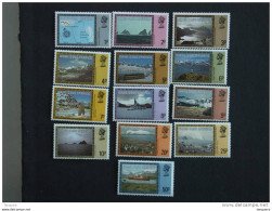 Falkland Islands Dependencies 1984 Série Courante Paysages Landschappen Yv 124-136 MNH ** - Falkland