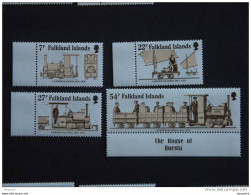 Falkland Islands 1985 Rétrospective Transports Ferroviaires Yv 432-435 MNH ** - Islas Malvinas