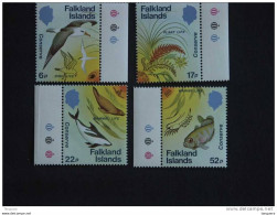 Falkland Islands 1984 Oiseaux De Mer Plantes Phoque Orque Poissons Crevette Yv 428-431 MNH ** - Falklandeilanden