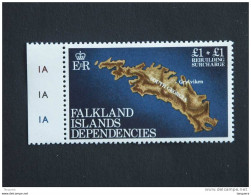 Falkland Islands Dependencies 1982 Reconstruction Wederopbouw Carte De Géorgie Du Sud Landkaart Yv 115 MNH ** - Islas Malvinas