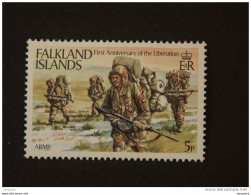 Falkland Islands 1983 1er Anniv Libération Armée De Terre Landmacht Yv 391 MNH ** - Islas Malvinas