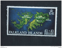 Falkland Islands 1982 Reconstruction Wederopbouw Carte Des îles Landkaart Yv 367 MNH ** - Falkland