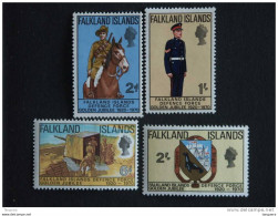 Falkland Islands 1970 Force De  Défences Cavalier Canon Officier Armoiries Yv 182-184 MNH ** - Islas Malvinas