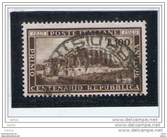 REPUBBLICA:  1949  REPUBBLICA  ROMANA  -  £. 100  BRUNO  US. -  SASS. 600 - 1946-60: Usados