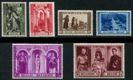 1939 BE Abbaye D'Orval, Cob 513-18 Avec Traces De Charnières - Abbeys & Monasteries