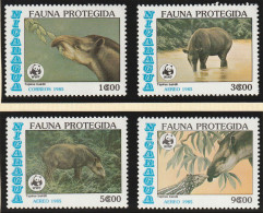 Nicaragua 1985, Postfris MNH Unused, WWF, Tapir - Nicaragua