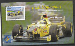 Ireland Formula 1 Car Sheet  Mnh ** 2001 With Belgica Overprint - Blocks & Sheetlets