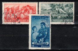 Roumanie 1951 Mi 1259-61 (Yv 1146-8), Obliteré - Usati