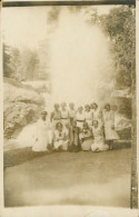 31)  SAINT FERREOL  - Carte Photo De La Famille Goros Devant La Gerbe Le 5 Juillet 1931 - Saint Ferreol