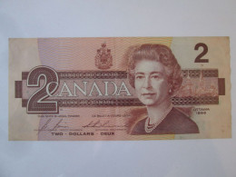 Canada 2 Dollars 1986 Banknote See Pictures - Canada