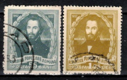 Roumanie 1952 Mi 1413-4 (Yv 1285-6), Obliteré - Usati