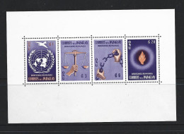 Paraguay 1960 Human Rights Year Perforated Miniature Sheet MNH - Paraguay