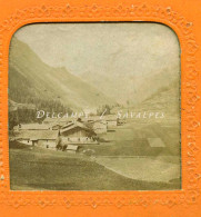 Chamonix 1865 * Le Lavancher  * Photo Stéréoscopique Colorisée - Stereoscopic