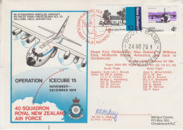 Ross Dependency 1979 Operation Icecube 15 Signature  Ca Scott Base 24 NOV 1979 (SO177) - Storia Postale