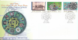 Malaysia FDC 31-7-1997 A Century Of The Conference Of Rulers Complete Set Of 3 With Cachet - Maleisië (1964-...)