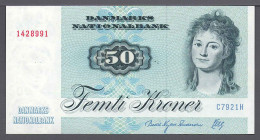 Denmark Dänemark Dinamarca Danemark 1992 50 Kroner Pick 50j2 UNC - Denmark