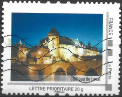 Montimbramoi  Château De LAVAL - Lettre Verte- Timbre Sur Support - Used Stamps