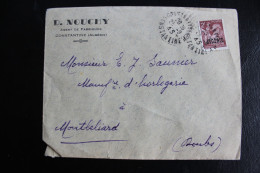 28-9-1945 CAD CONSTANTINE /CONSTANTINE RP POUR MONTBELIARD ENTÊTE D NOUCHY AGENT DE FABRIQUE Y&T NO Y&T DZ 234 TB LSC - Cartas & Documentos