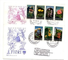 F217 - SAN MARINO 1967 , FDC Capitolium: FIORI - FDC