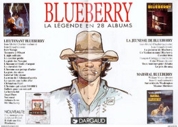 GIRAUD Dépliant Dargaud , Pub BLUEBERRY - Moebius