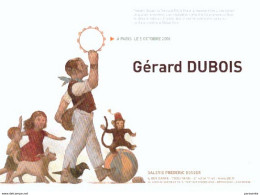 DUBOIS Gérard : Carte Annonce EXPO Librairie PAPIER GRAS 2006 - Postcards