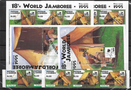 Barbuda Mnh ** Scouts World Jamboree Set And Sheets From 1995 80 Euros - Antigua Und Barbuda (1981-...)